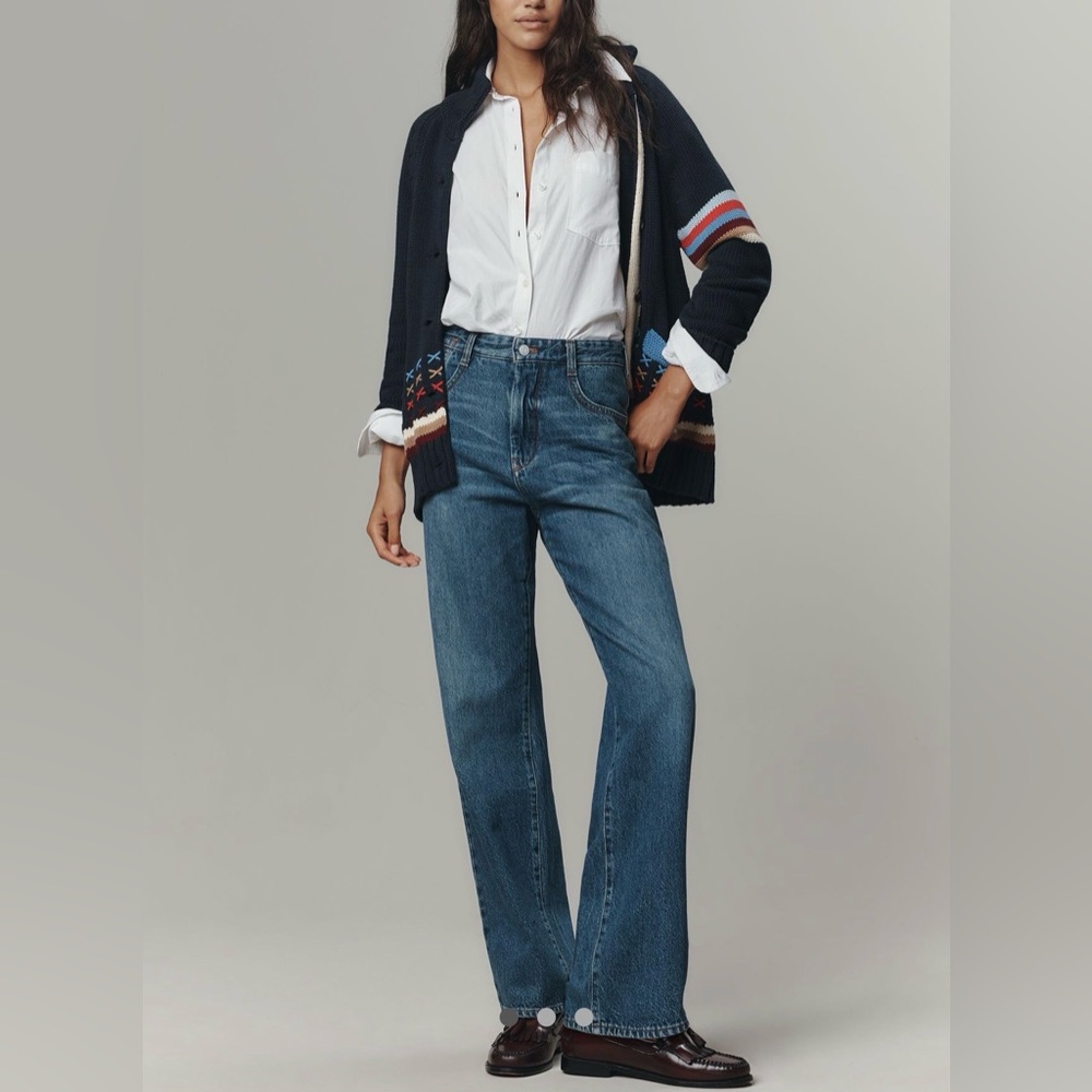 Pilcro - The Mila Mid-Rise Straight-Leg Jeans, NWT